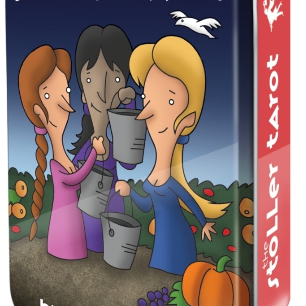 The Stoller Tarot in a Tin 78 cards 64-page booklet Palm size CAT-atude Sanctuar